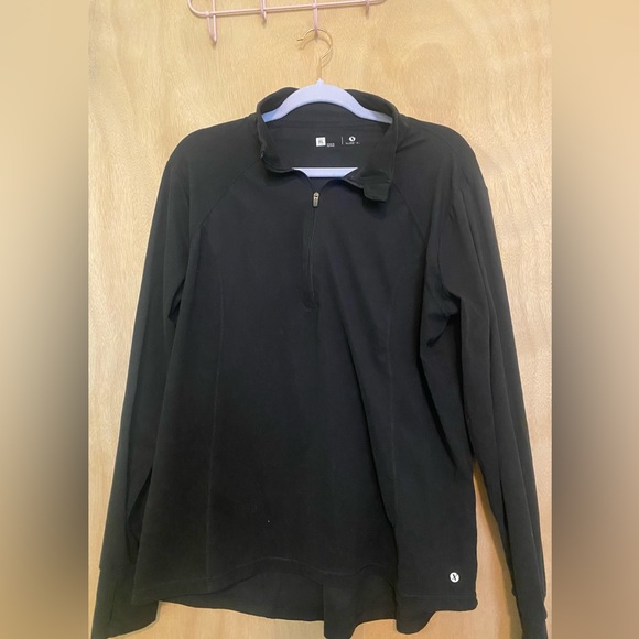 Xersion Black Quarter-Zip Sweatshirt - Picture 1 of 2